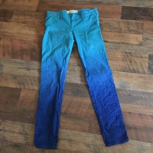 “FINAL PRICE” Hollister Blue dip dyed pants.